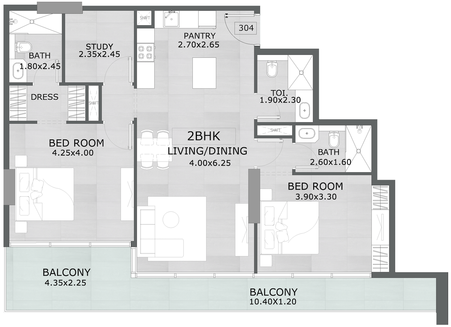 2 Bedroom